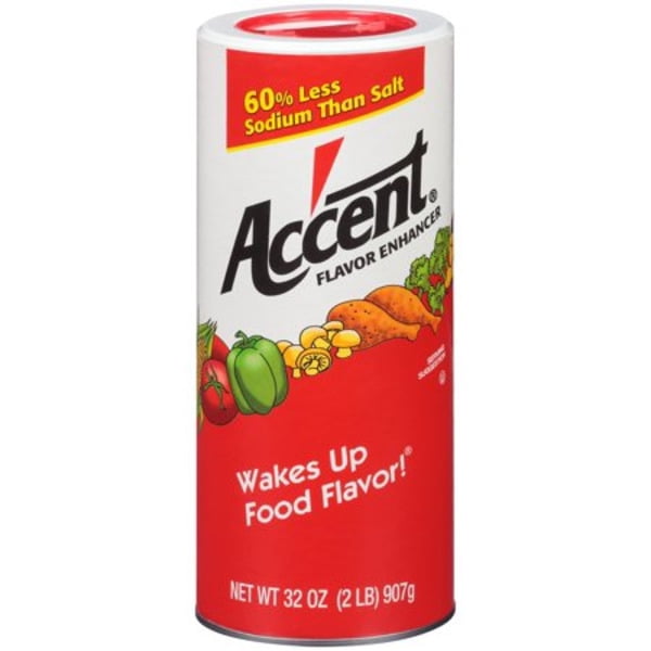 Accent Flavor Enhancer, 60% Less Sodium Than Salt, 32 OZ (2 LB ...