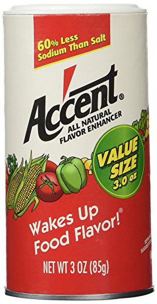 Accent Flavor Seasoning Spice All Natural Food Enhancer 3 Oz