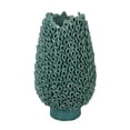thumbnail image 1 of Accent Flower Vase, 3D Coral Textured Teal Green Ceramic 16 Inch, 1 of 6