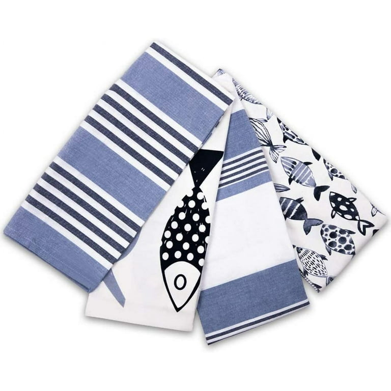 Bathstyle / Cotton Dish Towels, Kitchen Towels, Tea Towels, Striped Towels,  Small Guest Towels, Absorbent Tea Towels, Kitchen Drying Towel 