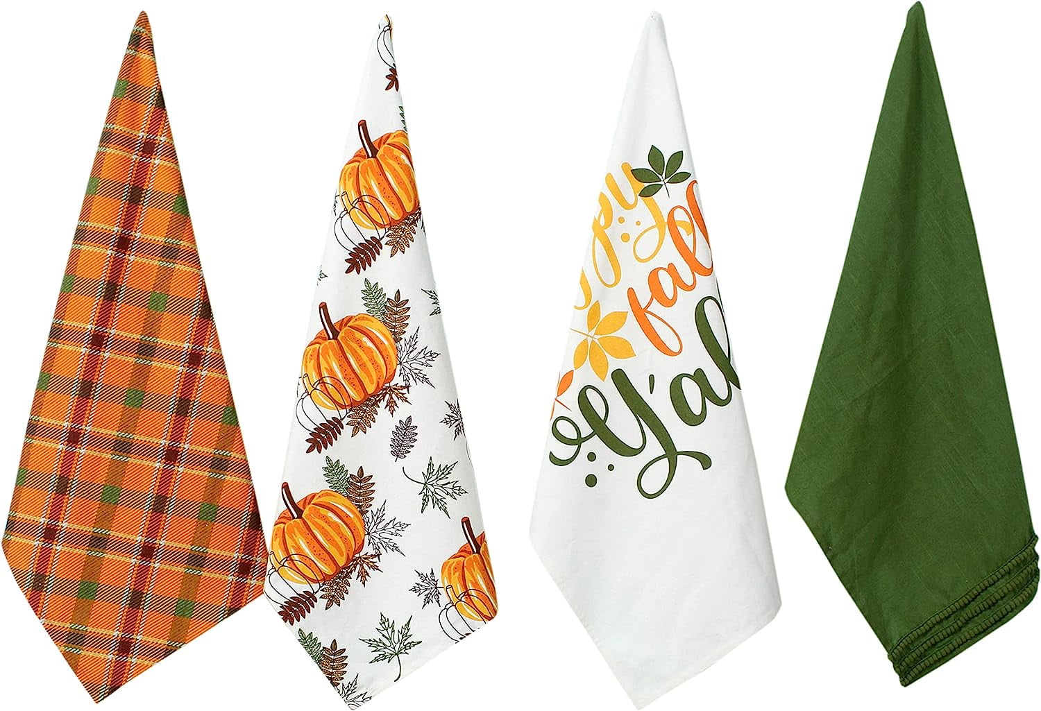 Accent Home Cotton Kitchen Towels Set of 4 pcs Absorbent Dish Towels