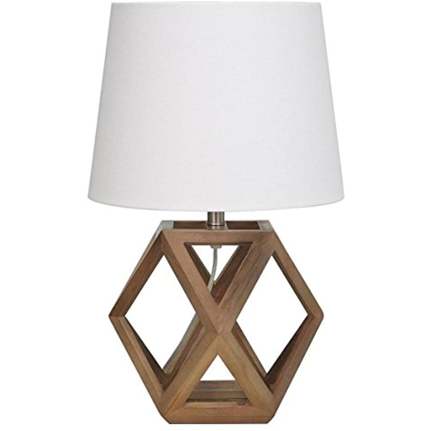 Accent Lamp Geometric Figural Wood Threshold Walmart