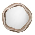 thumbnail image 1 of Accent Mirror with Abstract Rattan Encasing, Beige and Cream- Saltoro Sherpi, 1 of 5