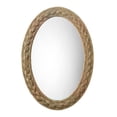 thumbnail image 1 of Accent Mirror with Oval Encasing and Seagrass Braiding, Brown- Saltoro Sherpi, 1 of 5