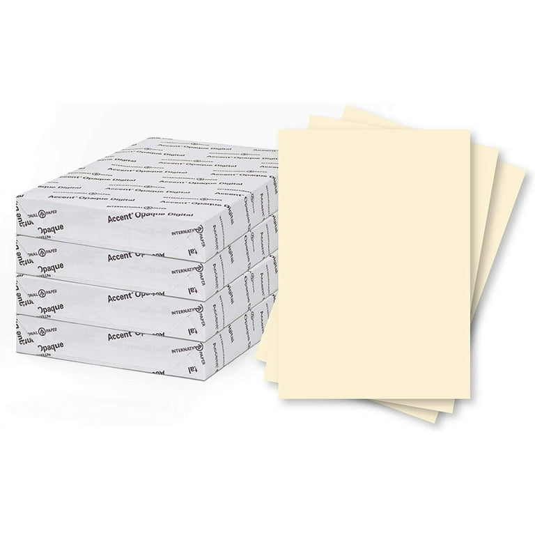 Accent Opaque Cream-Colored 11” x 17” Cardstock Paper, 100lb