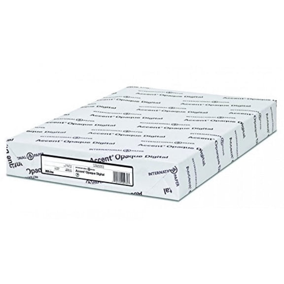 Accent Opaque, Smooth Warm White, 28lb / 70lb, 8.5 x 11, Letter, 500 Sheets / 1 Ream, (188176R) Made in the USA