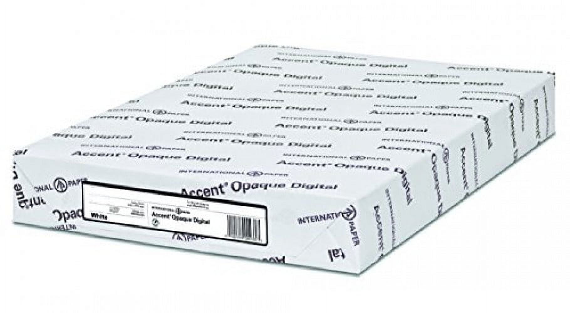 Accent Opaque, Smooth White, 100lb, Letter, 8.5 x 11, 97 Bright, 250 Sheets / 1 Ream, Made in The USA