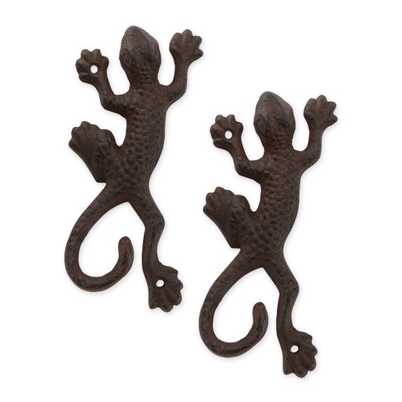 Zingz Home Cast Iron Rustic Wall Hook Set of 2