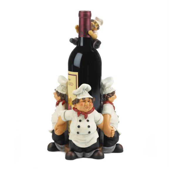 Accent Plus 10019050 Chef Wine Bottle Holder, Blue