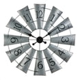 thumbnail image 1 of Galvanized Windmill Wall Clock, 1 of 2