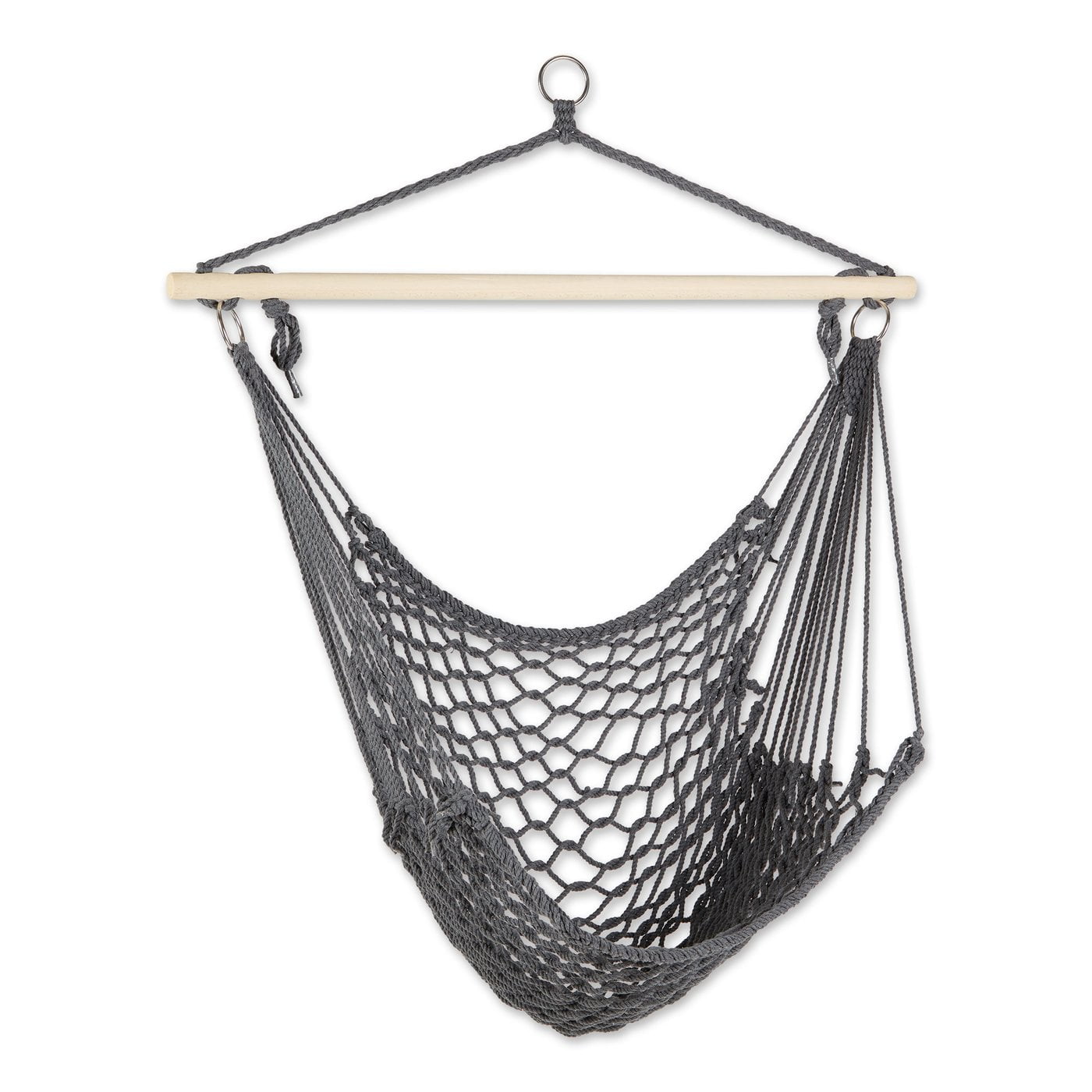 4506130 GRAY HAMMOCK CHAIR, COTTON - RECYCLED, WOOD - SCHIMA WALLICHII - Made in China