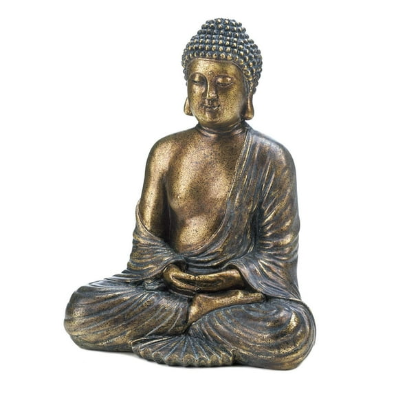 Accent Plus Sitting Buddha Statue 9.5x6.25x11.75