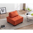 thumbnail image 1 of Accent Chair,Modern Barrel Chair Leisure Sofa Lounge Chair Lazy Sofa Recliner Armless Accent Chair for Living Room,Orange, 1 of 5