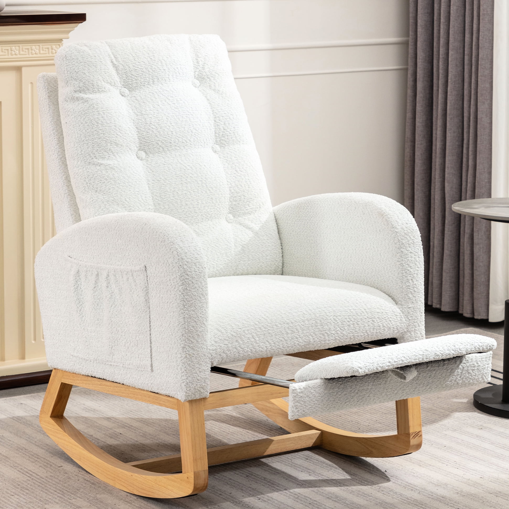 Accent Rocking Chair For Living Space: Foam Filler, Ergonomic Design ...
