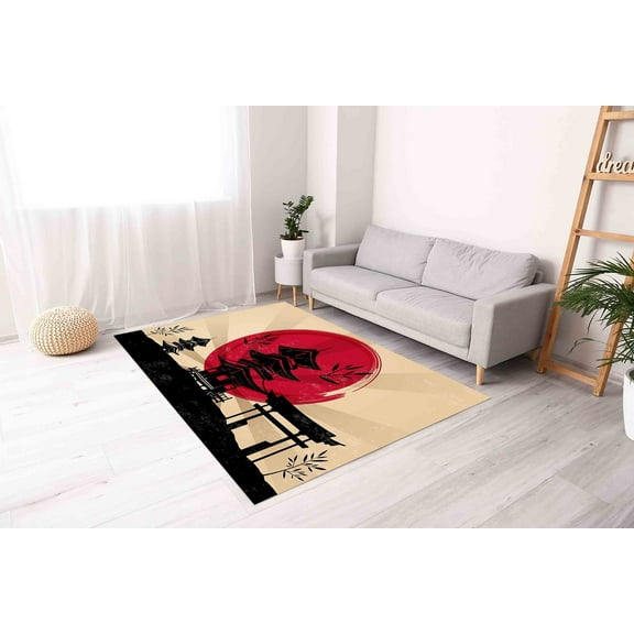 Accent Rugs, Area Rugs, Anime Rugs Area Rug, Modern Rugs, Colorful Rugs, Anime Rugs, Rug, Kitchen Rug, Saloon Rug, Themed Rug, 1.7'x2.3' - 50x70 cm