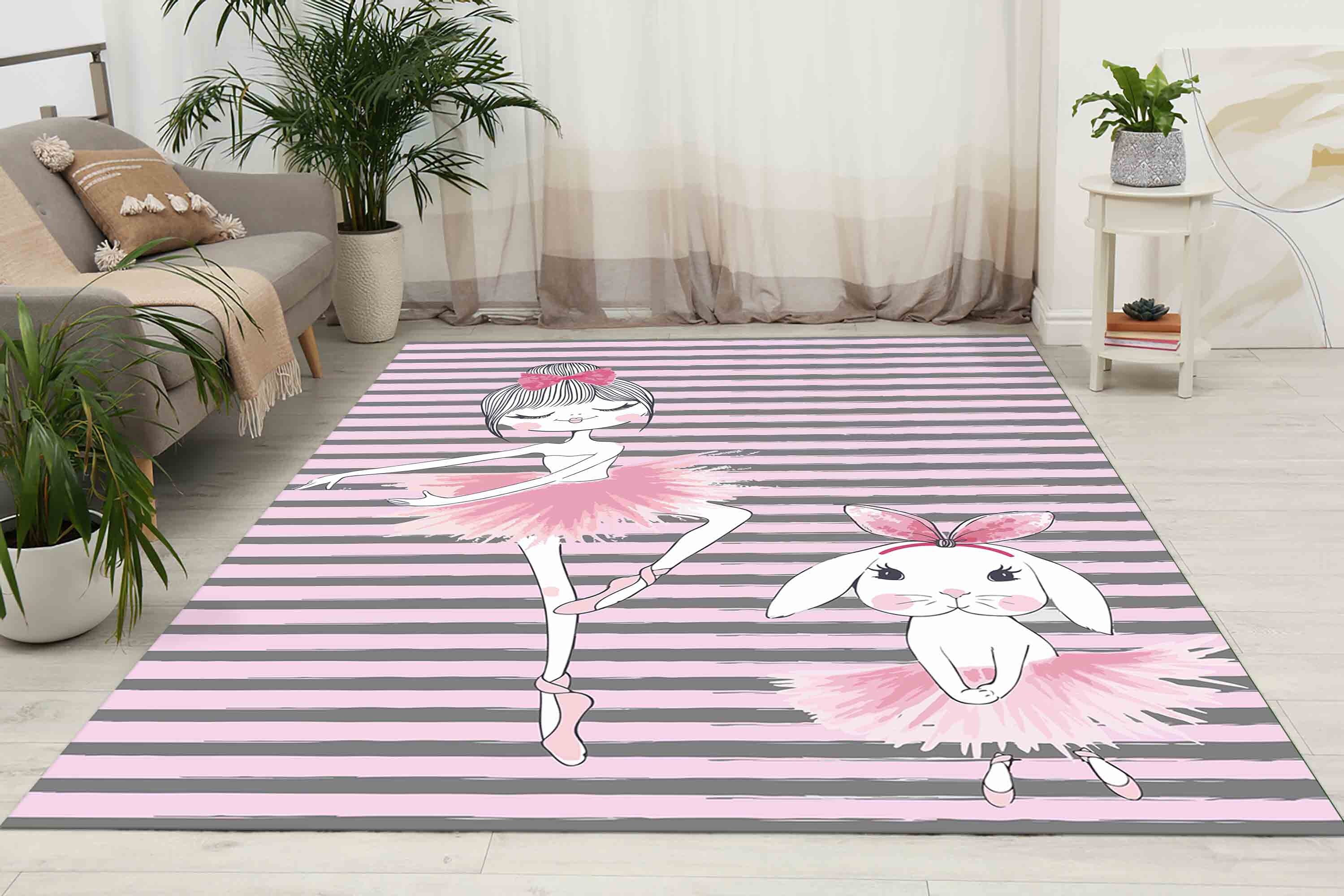 Accent Rugs, Kids Room Rugs, Custom Rugs, Entryway Rug, Ballet Girl And ...