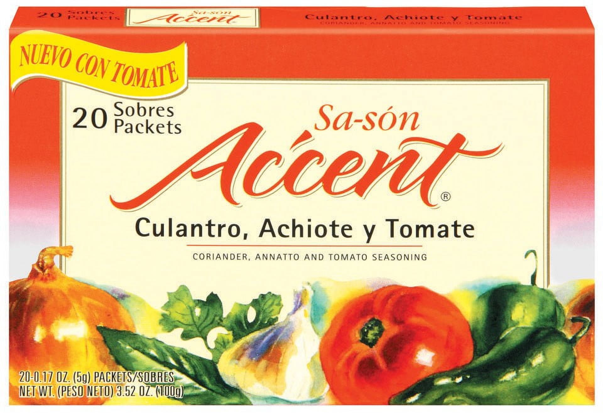 Accent Sa'son, Coriander, Annato & Tomato, Spices & Seasoning, 20 Ct