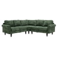 thumbnail image 1 of Accent Sofa, 5 Seat Sectional Sofa, L-Shaped Sectional Sofa with Padded Back and Wood Legs Sectional Couch for Living Room Bedroom Apartment, 1 of 7