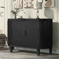 thumbnail image 1 of Accent Storage Cabinet Sideboard,  Cosymart Wooden Cabinet with Antique Pattern Doors for Hallway, 1 of 9