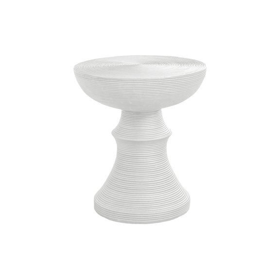 Accent Table, 25"h, Indoor Or Outdoor, Side Table, End, Bedroom, Living Room, Nightstand, Round, White, Contemporary, Modern