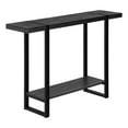 thumbnail image 1 of Accent Table, Console, Entryway, Narrow, Sofa, Living Room, Bedroom, Metal, Laminate, Black, Contemporary, Modern, 1 of 10