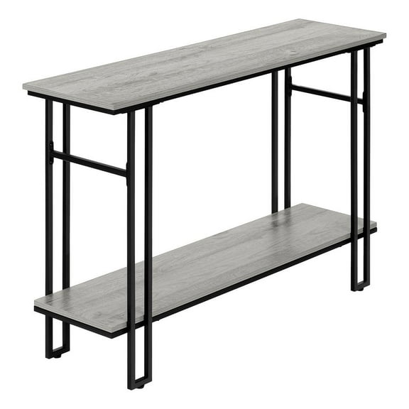 Accent Table Console Entryway Narrow Sofa Living Room Bedroom Metal Grey