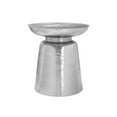 thumbnail image 1 of Accent Table, Drum, Side, End, Nightstand, Lamp, Living Room, Bedroom, Chrome Metal, Contemporary, Modern, 1 of 6