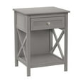 thumbnail image 1 of Accent Table - End - Side - 2 Tier - Nightstand - MDF - Wood - Gray - Storage, 1 of 4