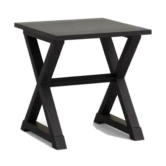 Accent Table - End - Side Table - Square - Nightstand - Black Veneer22.00 x 23.50 x 23.50 in