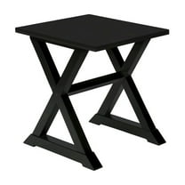Accent Table - End - Side Table - Square - Nightstand - Black Veneer