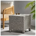 thumbnail image 1 of Accent Table, PUERTA Outdoor Side Table, 18 Inch Cube Rattan Patio End Table, Weather Resistant Woven Furniture, Minimalist Decor for Balcony, Garden, Living Room, 1 of 9