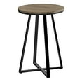 thumbnail image 1 of Accent Table Side Round End Nightstand Lamp Bedroom Metal Brown, 1 of 5