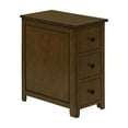 thumbnail image 1 of Accent Table - Side Table - Nightstand - Storage Drawer - Brown Veneer, 1 of 13