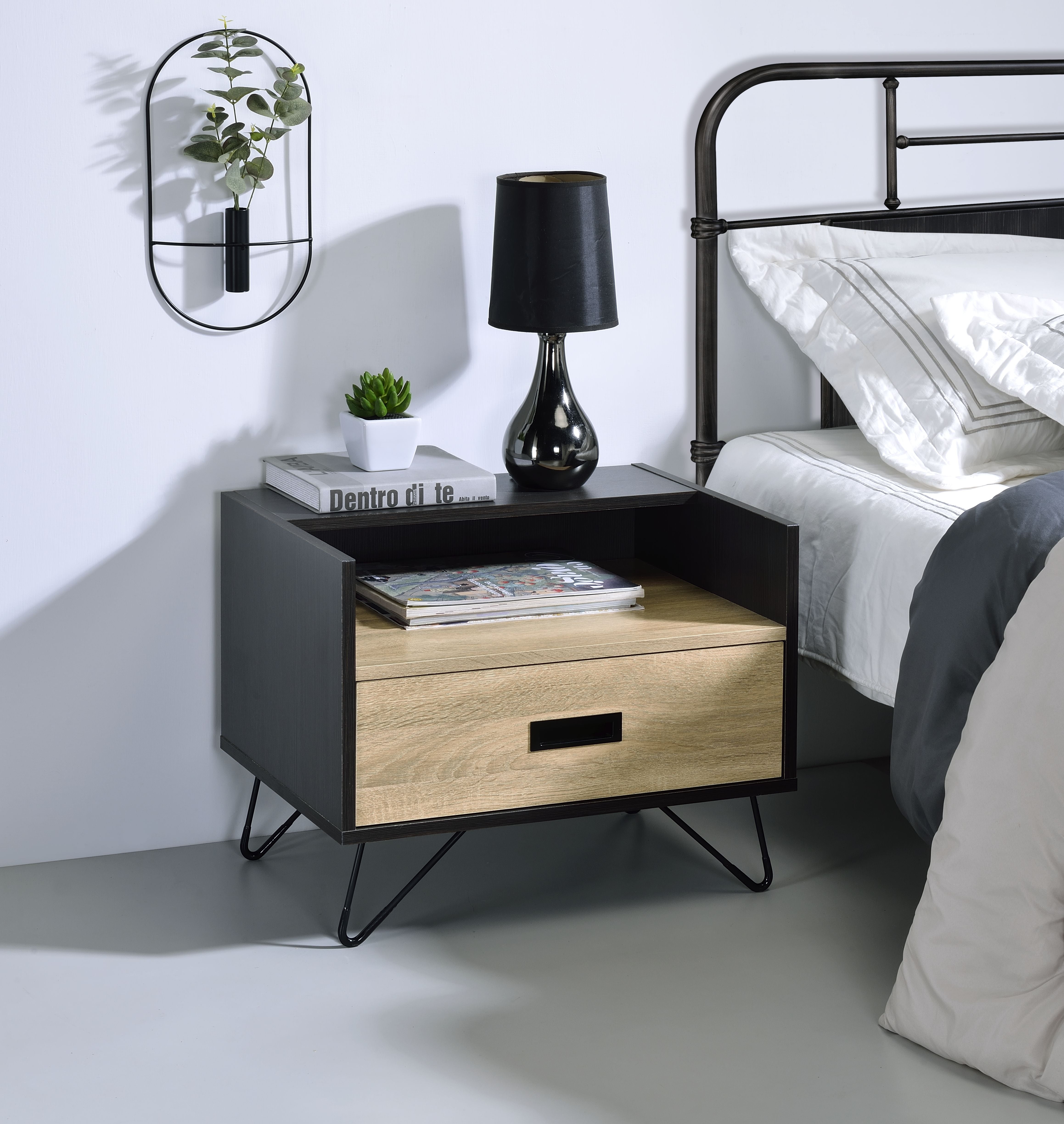 Accent Table with Display & Utility Function
