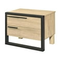 thumbnail image 1 of Accent Table with a Pull Out Tray and 2 Storage Drawers Brown and Black, 1 of 5