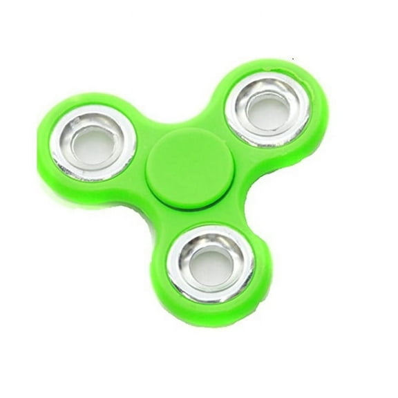 Accent Tri Fidget Hand Spinner Toys (Green)