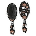thumbnail image 1 of Accented Spooky Halloween Pattern Hair Brush,Girls Detangling Hair Brush,Glide Through Tangles with Ease for Wet & Dry Hair,8.8"X2.8", 1 of 7