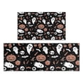 thumbnail image 1 of Accented Spooky Halloween Pattern Kitchen Rugs Sets Of 2,Anti Fatigue Kitchen Mat Rugs Non Slip Washable,Decorative Kitchen Floor Mats for Kitchen,Sink,Laundry,17"x30"+17"x47", 1 of 7