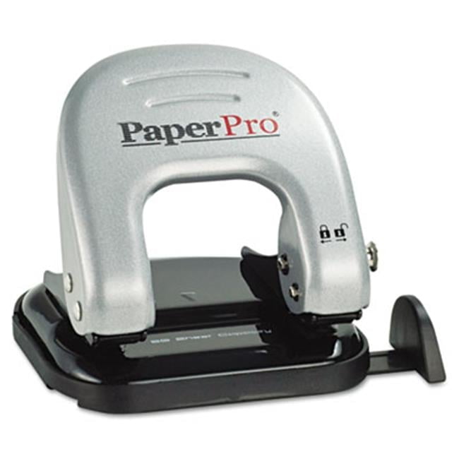 Accentra  Two-Hole Punch  20 Sheet Capacity  Black/Silver
