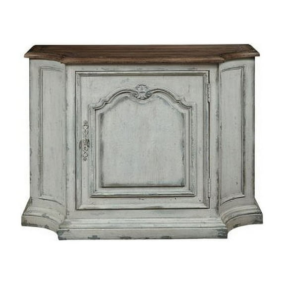 Accentrics Home Oyster Bay Traditional Wood 1 Door Console Cabinet, White