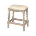 thumbnail image 1 of Accents Beyond 1491-A Pair of Twist Leg Counter Stools, Antique Gray, 1 of 1