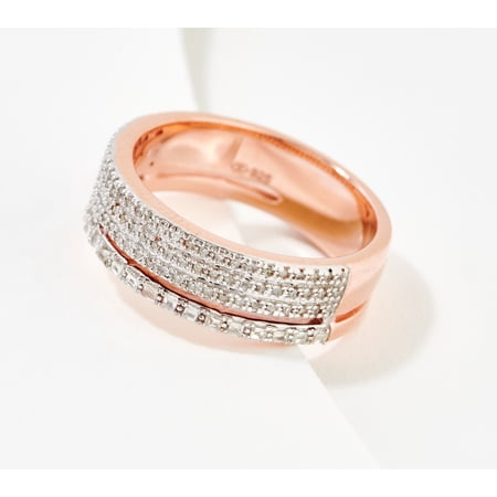 Accents by Affinity Double Eternity Band, Sterling 0.20 cttw, Size 7
