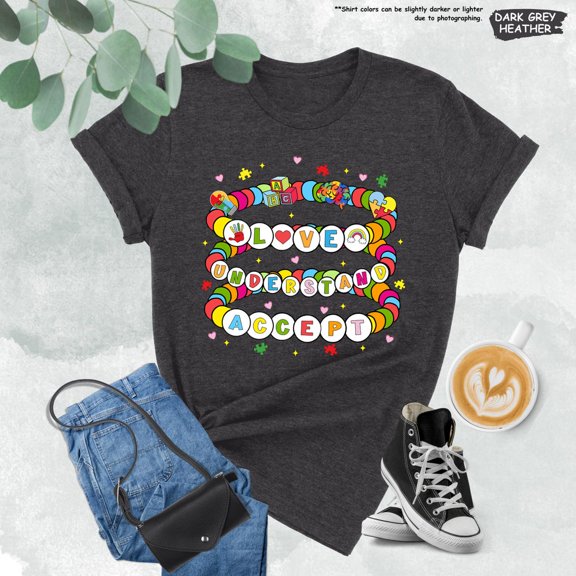 Accept Love Understand Autism Awareness Spectrum Puzzle Mom T-Shirt