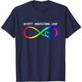 thumbnail image 1 of Accept Understand Love Heart Infinity Autism Awareness Unisex T-Shirt for Men Women Kids Toddler,Navy Color,Size 3XL, 1 of 5