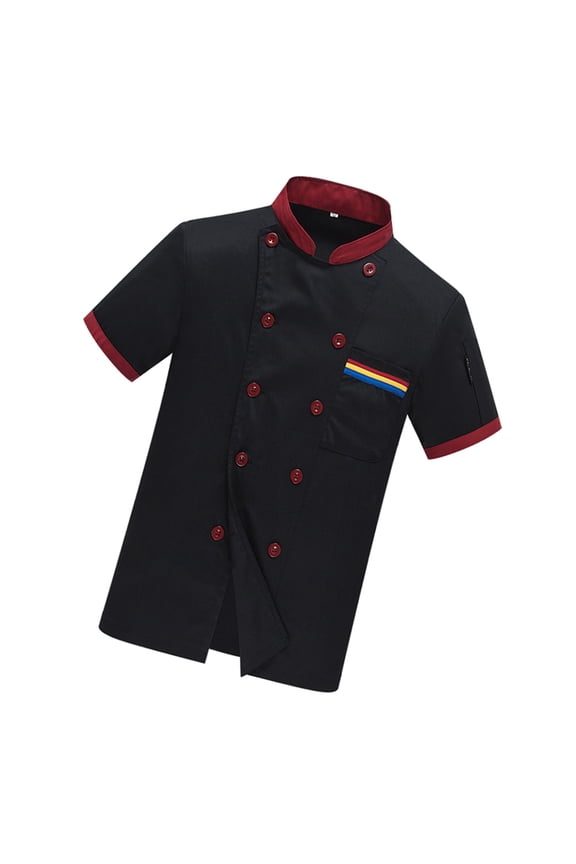 Accesorios Items Stand Collar Casual Loose Chef Clothing Catering Jackets Coat Uniform Long Sleeve Set Xxl