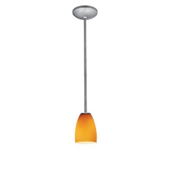 Access 28069-1R-BS-AMB 1 Light Cone Glass Pendant - Amber