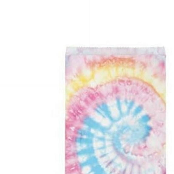 Access 350532 8.5 x 6.5 in. Tie Dye Party Paper Treat Bag, Multi Color - Large