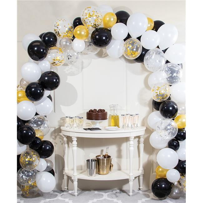 Access 353986 12 in. Balloon Garland Kit, Black & White
