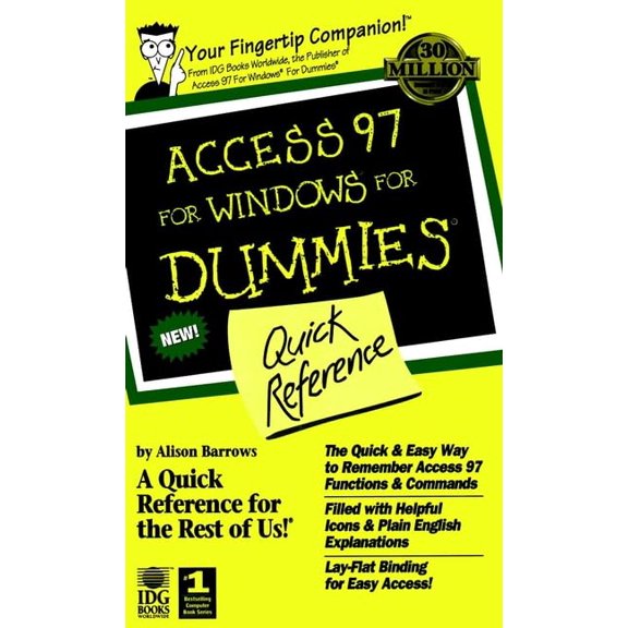 Pre-Owned Access 97 For Windows For Dummies Quick Reference (For Dummies Series) (Paperback) 0764500562 9780764500565