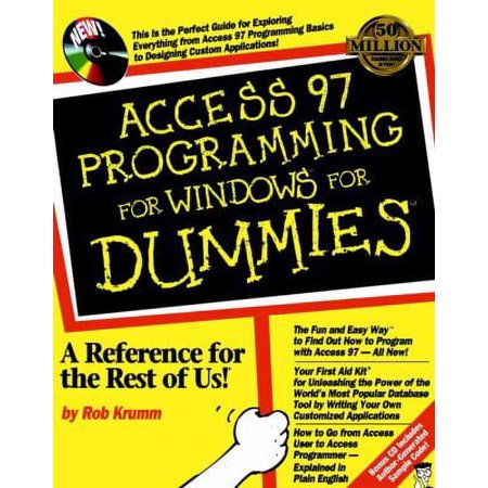 Pre-Owned Access 97 Programming for Windows for Dummies (Paperback) 1568846967 9781568846965